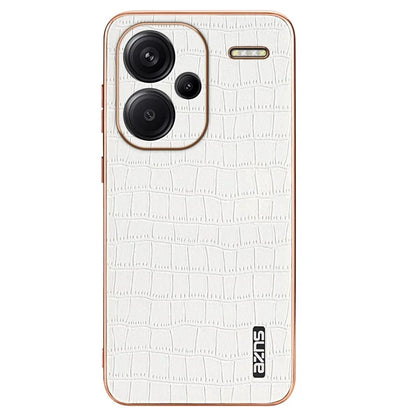 AZNS For Xiaomi Redmi Note 13 Pro+ 5G Electroplating Case Textured PU+TPU Phone Cover