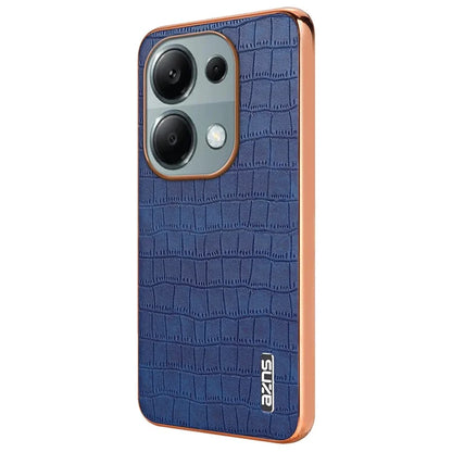 AZNS For Xiaomi Redmi Note 13 Pro 4G / Poco M6 Pro 4G Case Shockproof PU+TPU Electroplated Phone Cover
