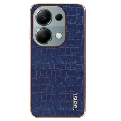 AZNS For Xiaomi Redmi Note 13 Pro 4G / Poco M6 Pro 4G Case Shockproof PU+TPU Electroplated Phone Cover