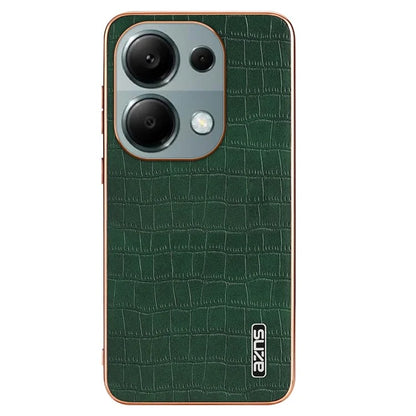 AZNS For Xiaomi Redmi Note 13 Pro 4G / Poco M6 Pro 4G Case Shockproof PU+TPU Electroplated Phone Cover