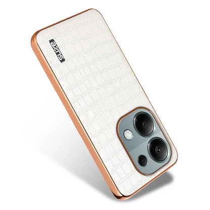 AZNS For Xiaomi Redmi Note 13 Pro 4G / Poco M6 Pro 4G Case Shockproof PU+TPU Electroplated Phone Cover