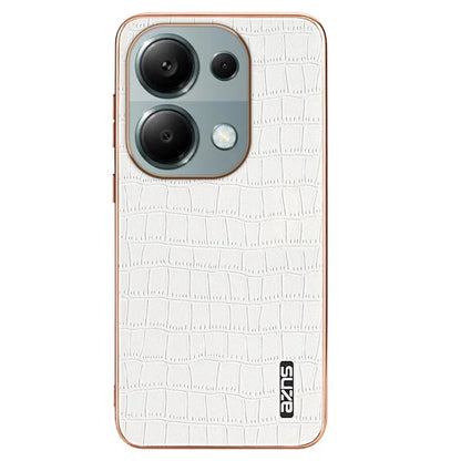 AZNS For Xiaomi Redmi Note 13 Pro 4G / Poco M6 Pro 4G Case Shockproof PU+TPU Electroplated Phone Cover