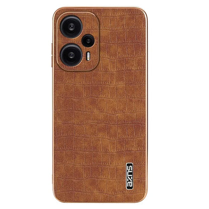 AZNS For Xiaomi Redmi Note 12 Turbo / Poco F5 5G Case Electroplating PU+TPU Phone Cover
