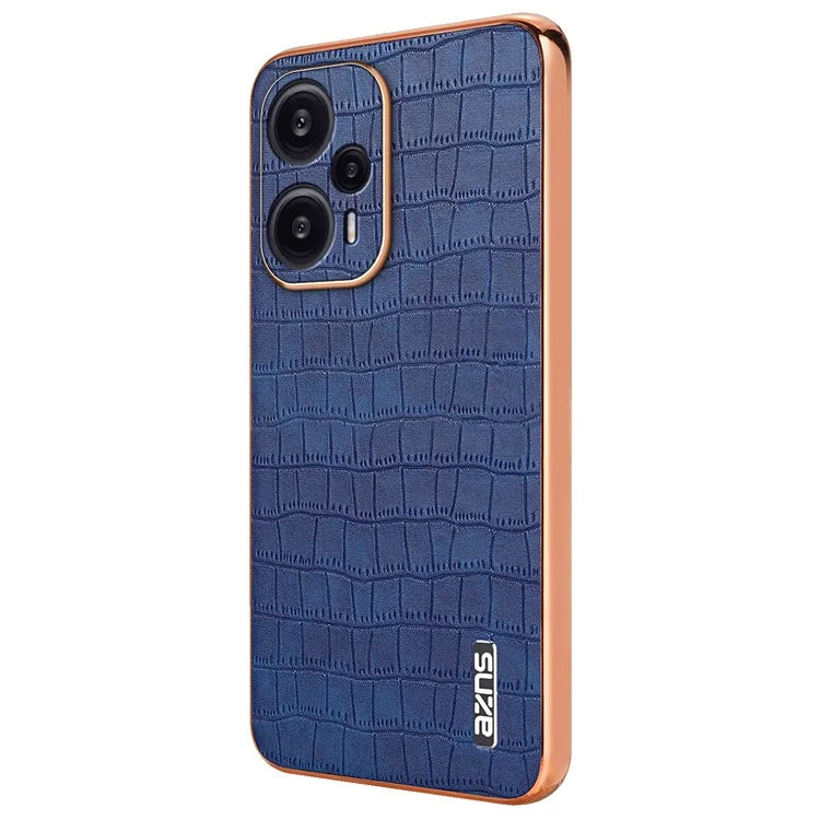 AZNS For Xiaomi Redmi Note 12 Turbo / Poco F5 5G Case Electroplating PU+TPU Phone Cover