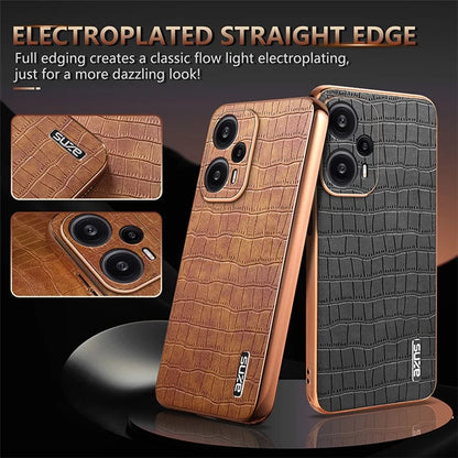 AZNS For Xiaomi Redmi Note 12 Turbo / Poco F5 5G Case Electroplating PU+TPU Phone Cover
