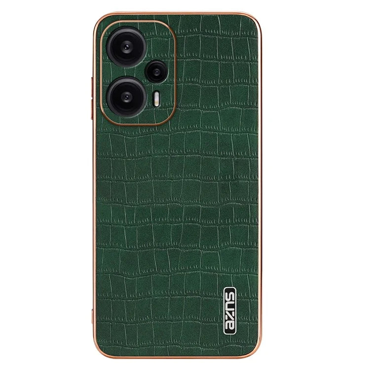 AZNS For Xiaomi Redmi Note 12 Turbo / Poco F5 5G Case Electroplating PU+TPU Phone Cover