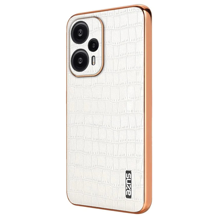AZNS For Xiaomi Redmi Note 12 Turbo / Poco F5 5G Case Electroplating PU+TPU Phone Cover