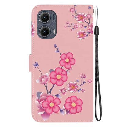 For Motorola Edge (2024) 5G Wallet Case Pattern Print Leather Phone Cover