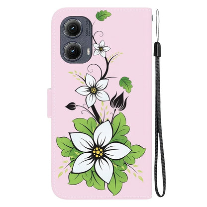 For Motorola Edge (2024) 5G Wallet Case Pattern Print Leather Phone Cover
