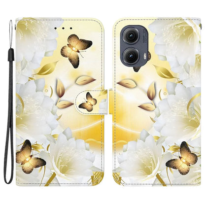 For Motorola Edge (2024) 5G Wallet Case Pattern Print Leather Phone Cover