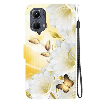 For Motorola Edge (2024) 5G Wallet Case Pattern Print Leather Phone Cover