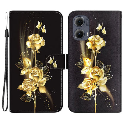 For Motorola Edge (2024) 5G Wallet Case Pattern Print Leather Phone Cover