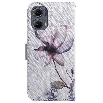 For Motorola Edge (2024) 5G Wallet Case Pattern Print Leather Phone Cover