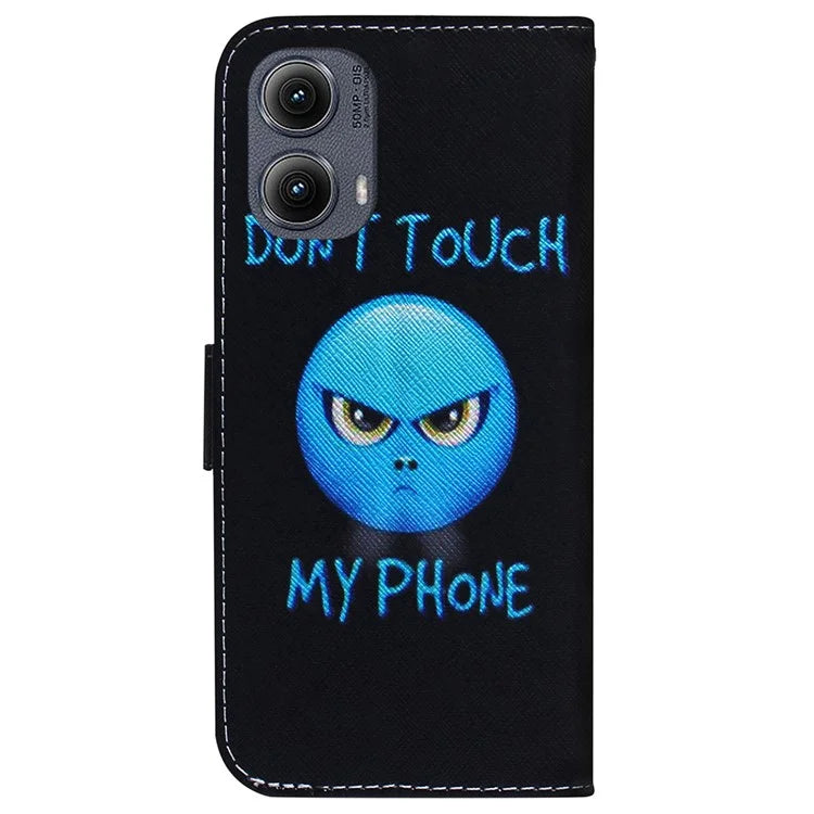 For Motorola Edge (2024) 5G Wallet Case Pattern Print Leather Phone Cover