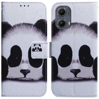 For Motorola Edge (2024) 5G Wallet Case Pattern Print Leather Phone Cover