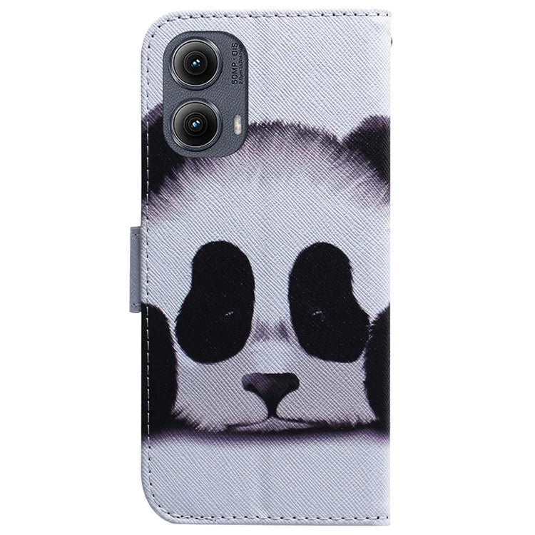 For Motorola Edge (2024) 5G Wallet Case Pattern Print Leather Phone Cover