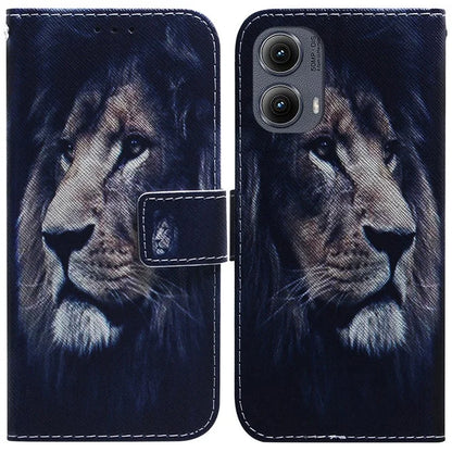 For Motorola Edge (2024) 5G Wallet Case Pattern Print Leather Phone Cover