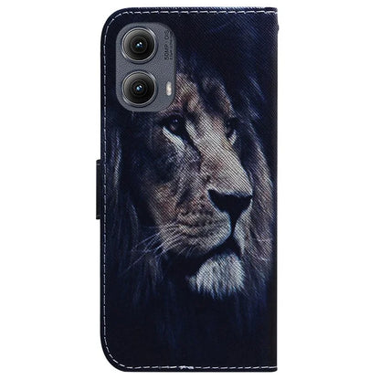 For Motorola Edge (2024) 5G Wallet Case Pattern Print Leather Phone Cover
