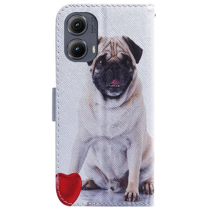 For Motorola Edge (2024) 5G Wallet Case Pattern Print Leather Phone Cover