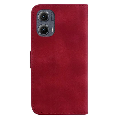 For Motorola Edge (2024) 5G Case 7-Shaped Pattern Leather Shockproof Phone Cover