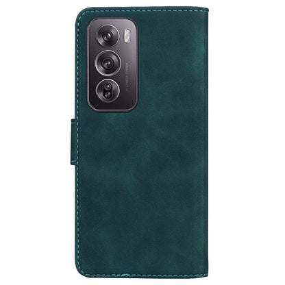 For Oppo Reno12 Pro 5G (Global) Case Solid Color Leather Wallet Phone Cover