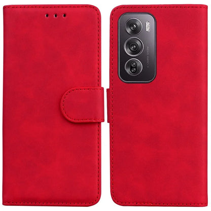 For Oppo Reno12 Pro 5G (Global) Case Solid Color Leather Wallet Phone Cover