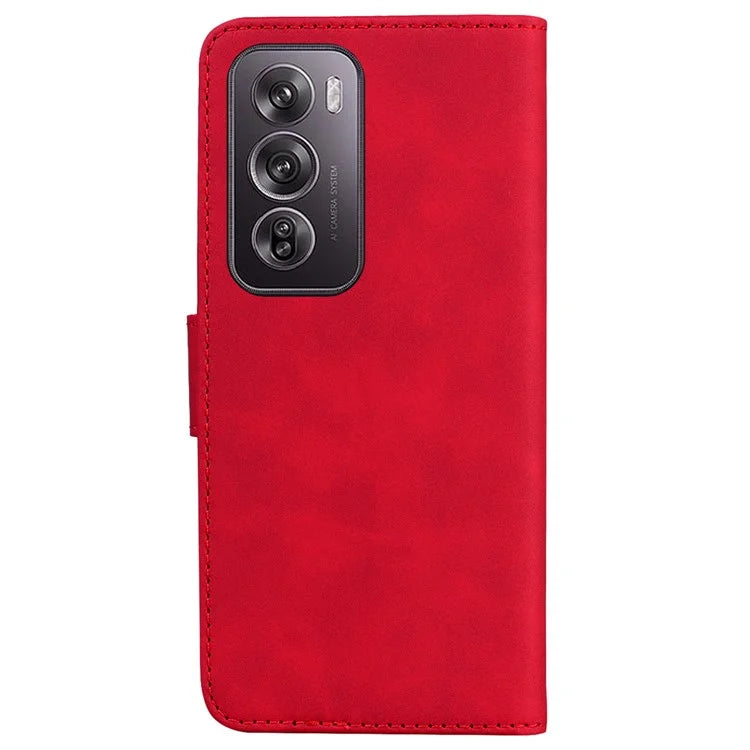 For Oppo Reno12 Pro 5G (Global) Case Solid Color Leather Wallet Phone Cover