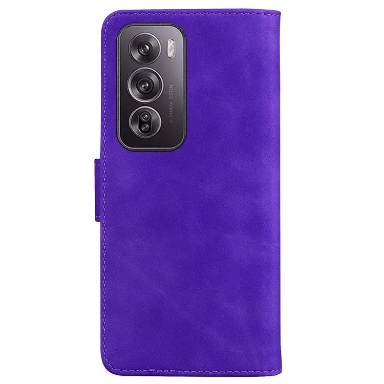 For Oppo Reno12 Pro 5G (Global) Case Solid Color Leather Wallet Phone Cover