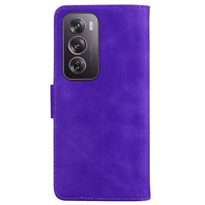 For Oppo Reno12 Pro 5G (Global) Case Solid Color Leather Wallet Phone Cover