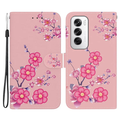 For Oppo Reno12 5G (Global) Case Leather Wallet Phone Cover Pattern Printing