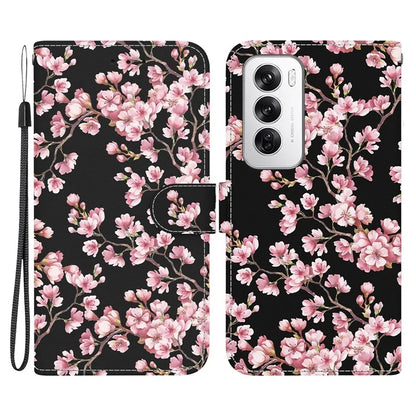 For Oppo Reno12 5G (Global) Case Leather Wallet Phone Cover Pattern Printing