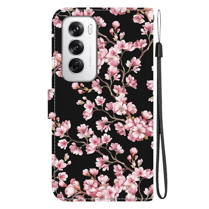 For Oppo Reno12 5G (Global) Case Leather Wallet Phone Cover Pattern Printing