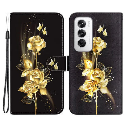 For Oppo Reno12 5G (Global) Case Leather Wallet Phone Cover Pattern Printing