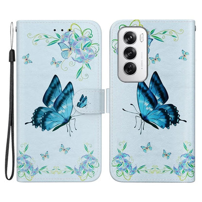 For Oppo Reno12 5G (Global) Case Leather Wallet Phone Cover Pattern Printing