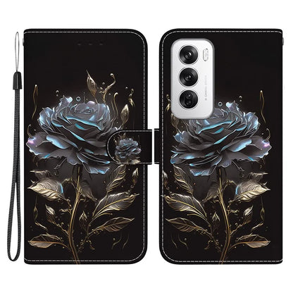 For Oppo Reno12 5G (Global) Case Leather Wallet Phone Cover Pattern Printing