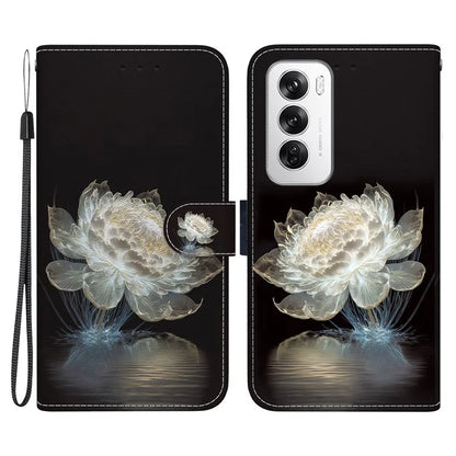 For Oppo Reno12 5G (Global) Case Leather Wallet Phone Cover Pattern Printing