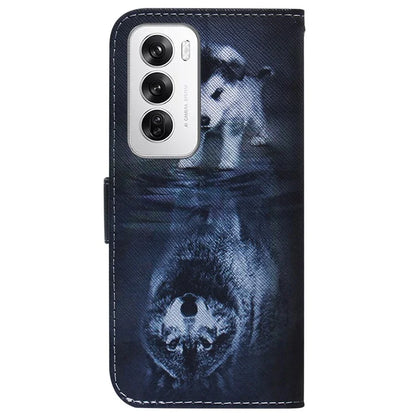 For Oppo Reno12 5G (Global) Case Pattern Print Leather Wallet Phone Cover