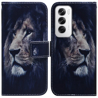 For Oppo Reno12 5G (Global) Case Pattern Print Leather Wallet Phone Cover
