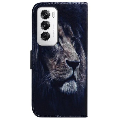 For Oppo Reno12 5G (Global) Case Pattern Print Leather Wallet Phone Cover