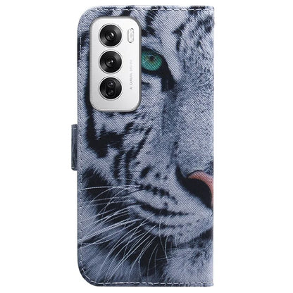 For Oppo Reno12 5G (Global) Case Pattern Print Leather Wallet Phone Cover