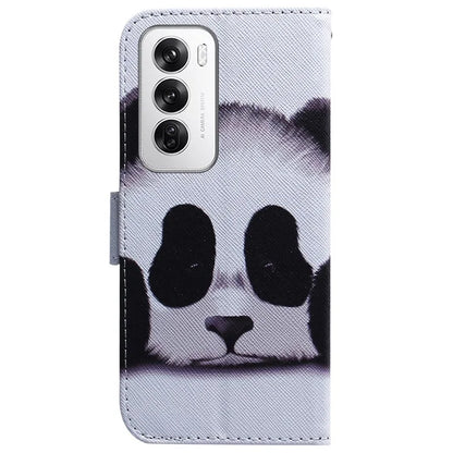 For Oppo Reno12 5G (Global) Case Pattern Print Leather Wallet Phone Cover