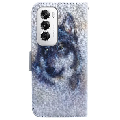 For Oppo Reno12 5G (Global) Case Pattern Print Leather Wallet Phone Cover