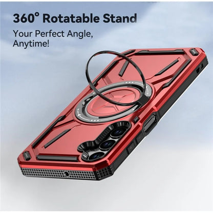 For Samsung Galaxy A25 5G (Global) (161.0 X 76.5 X 8.3mm) Magnetic Case Kickstand Hybrid Phone Cover