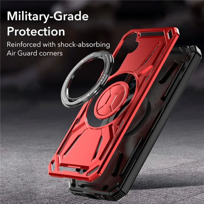 For Samsung Galaxy A25 5G (Global) (161.0 X 76.5 X 8.3mm) Magnetic Case Kickstand Hybrid Phone Cover