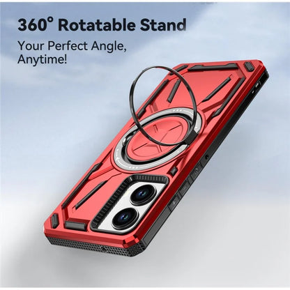 For Motorola Edge (2024) 5G Case Compatible with MagSafe Kickstand TPU+PC Phone Cover