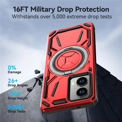 For Motorola Edge (2024) 5G Case Compatible with MagSafe Kickstand TPU+PC Phone Cover