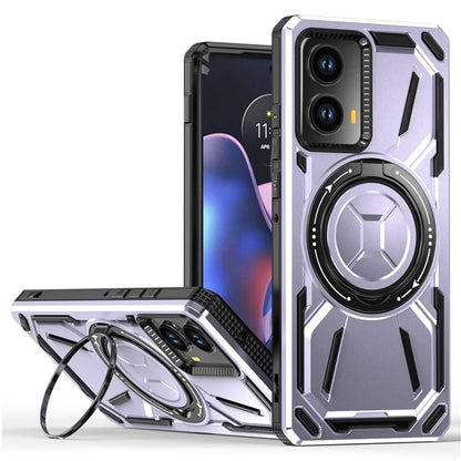 For Motorola Edge (2024) 5G Case Compatible with MagSafe Kickstand TPU+PC Phone Cover
