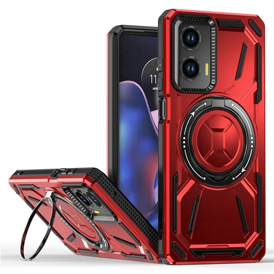 For Motorola Moto G Stylus 5G (2024) Case Compatible with MagSafe Kickstand TPU+PC Phone Cover