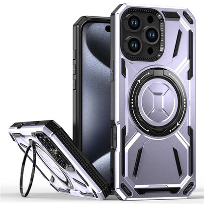 For iPhone 16 Pro Max Kickstand Case TPU+PC Magnetic Phone Cover