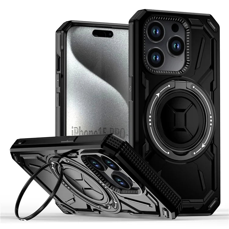 For iPhone 15 Pro Case Compatible with MagSafe Kickstand Phone Cover